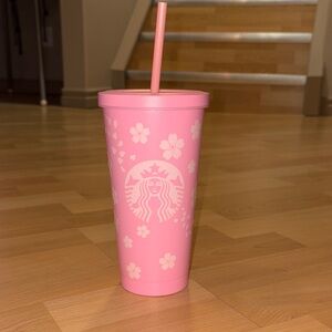 Starbucks custom made cherry blossom tumbler